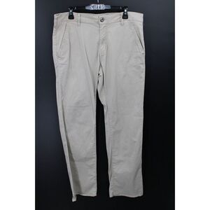 BKE Buckle Jake Mens Jeans Size 34L Straight Leg Beige Stretch Pants Chino
